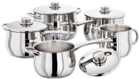 Stellar 1000 5 Piece Deep Saucepan Set